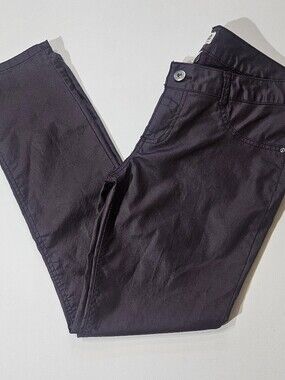Mudd Faux Leather Pants Womens Size 7 Burgundy Skinny Y2K Retro Style